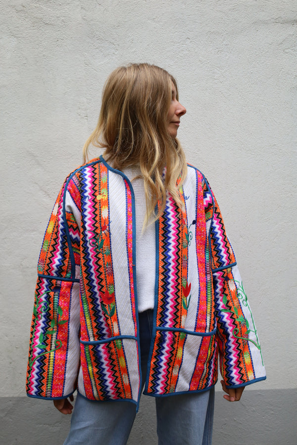 Embroidery Jacket white