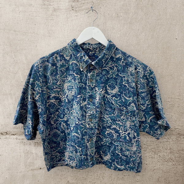 Cropped Hawaiian Shirt