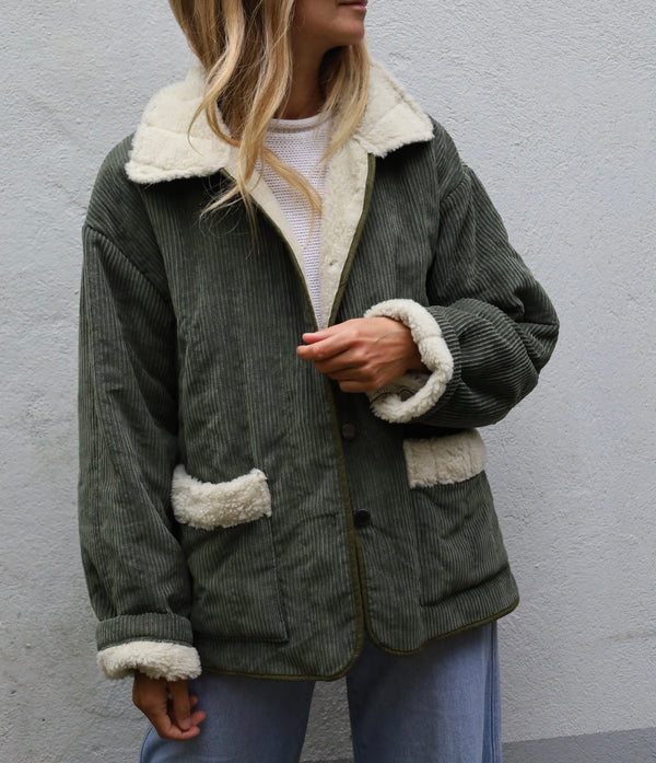 Khaki corduroy jacket