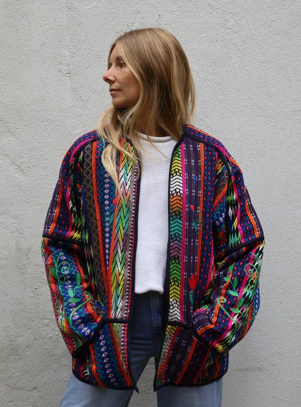 Embroidery Jacket black