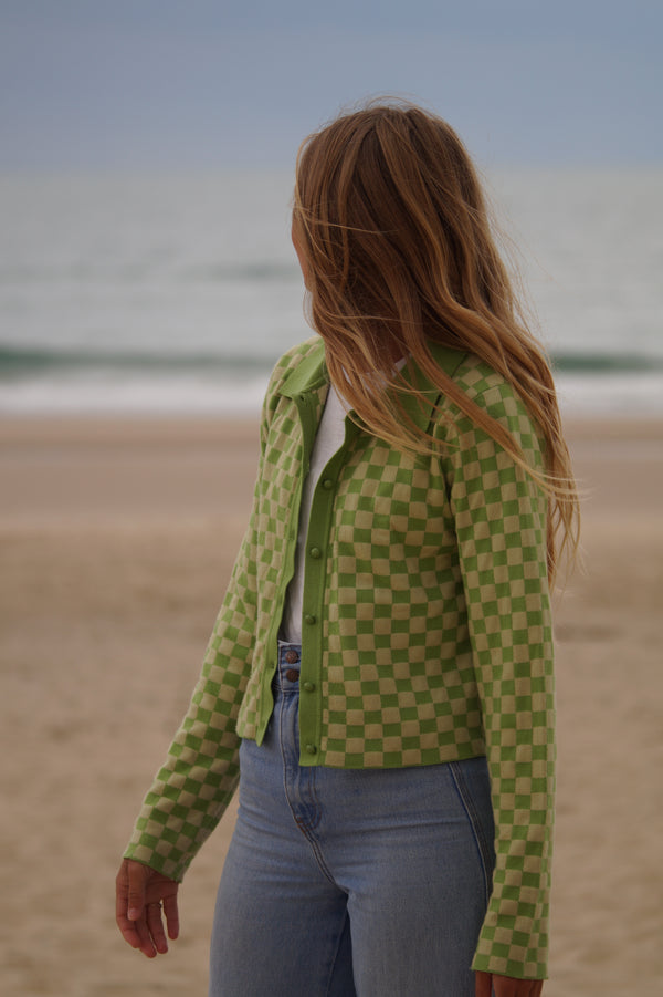 checkered light jacket by Ghanda