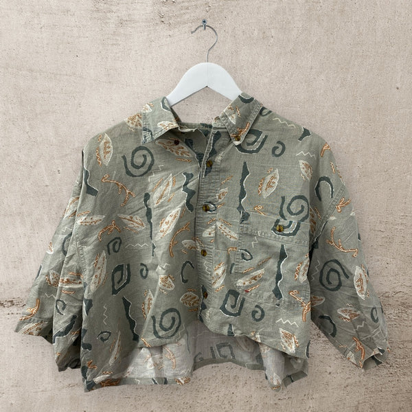 Cropped Hawaiian Shirt