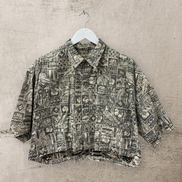 Cropped Hawaiian Shirt