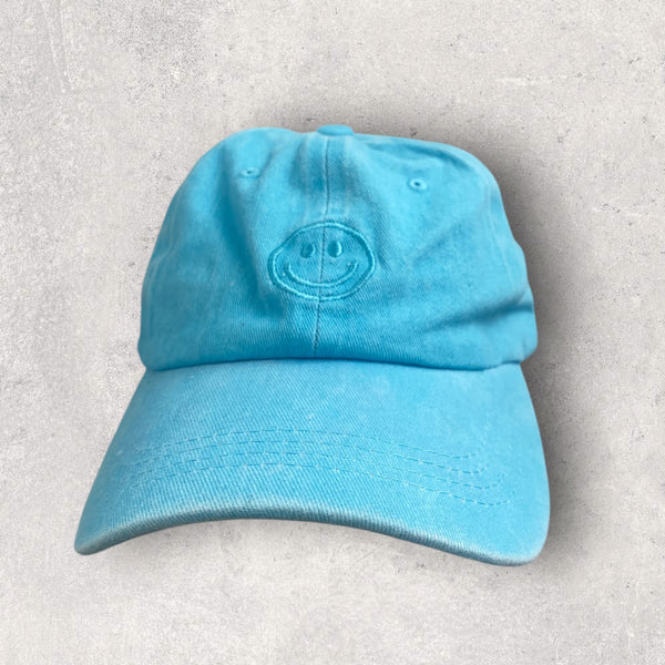 Smiley cap light blue